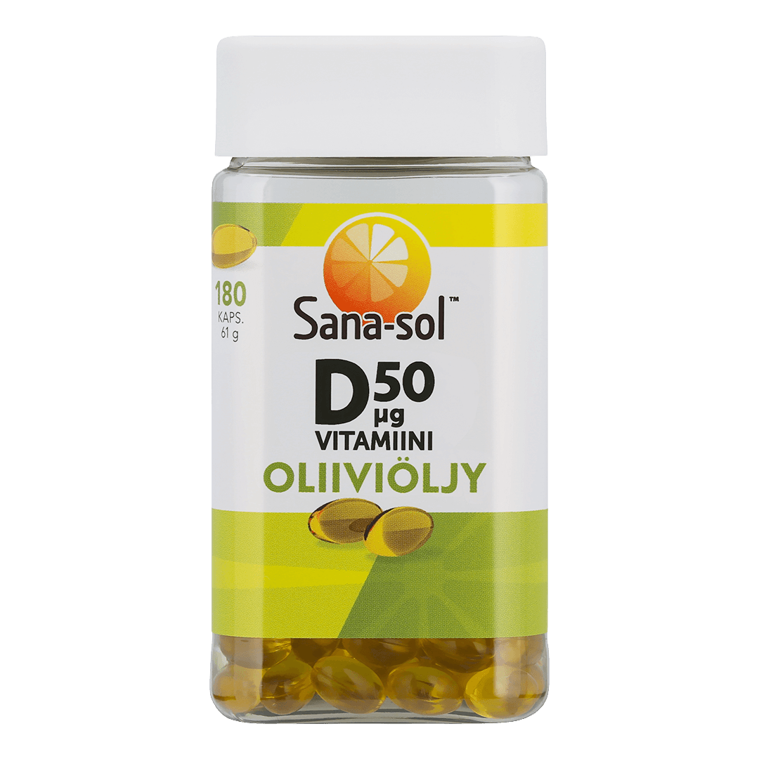 D-vitamiini Oliiviöljykapseli 50μg