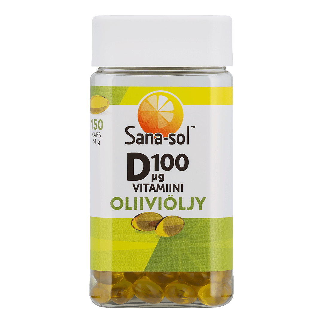 D-vitamiini Oliiviöljykapseli 100μg