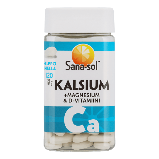 Kalsium + magnesium ja D-vitamiini