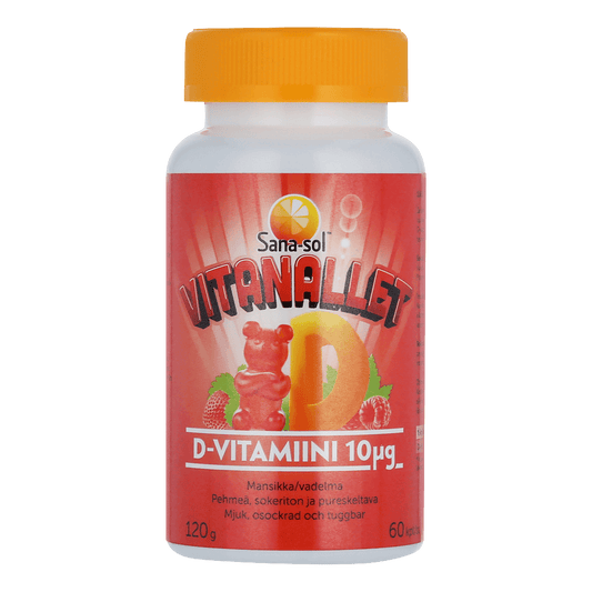 Vitanallet D-vitamiini mansikka/vadelma