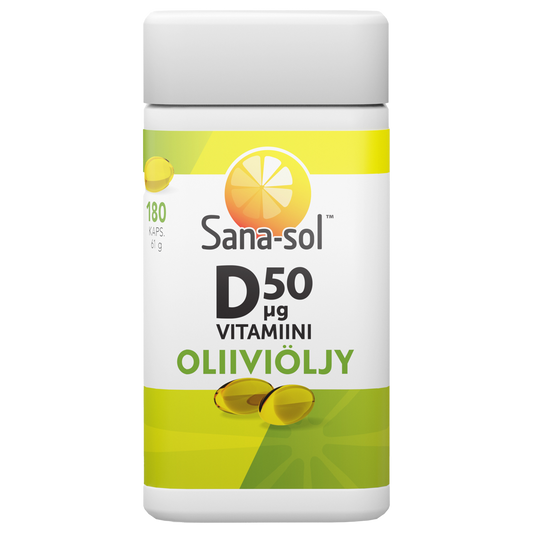 D-vitamiini Oliiviöljykapelsi 50μg