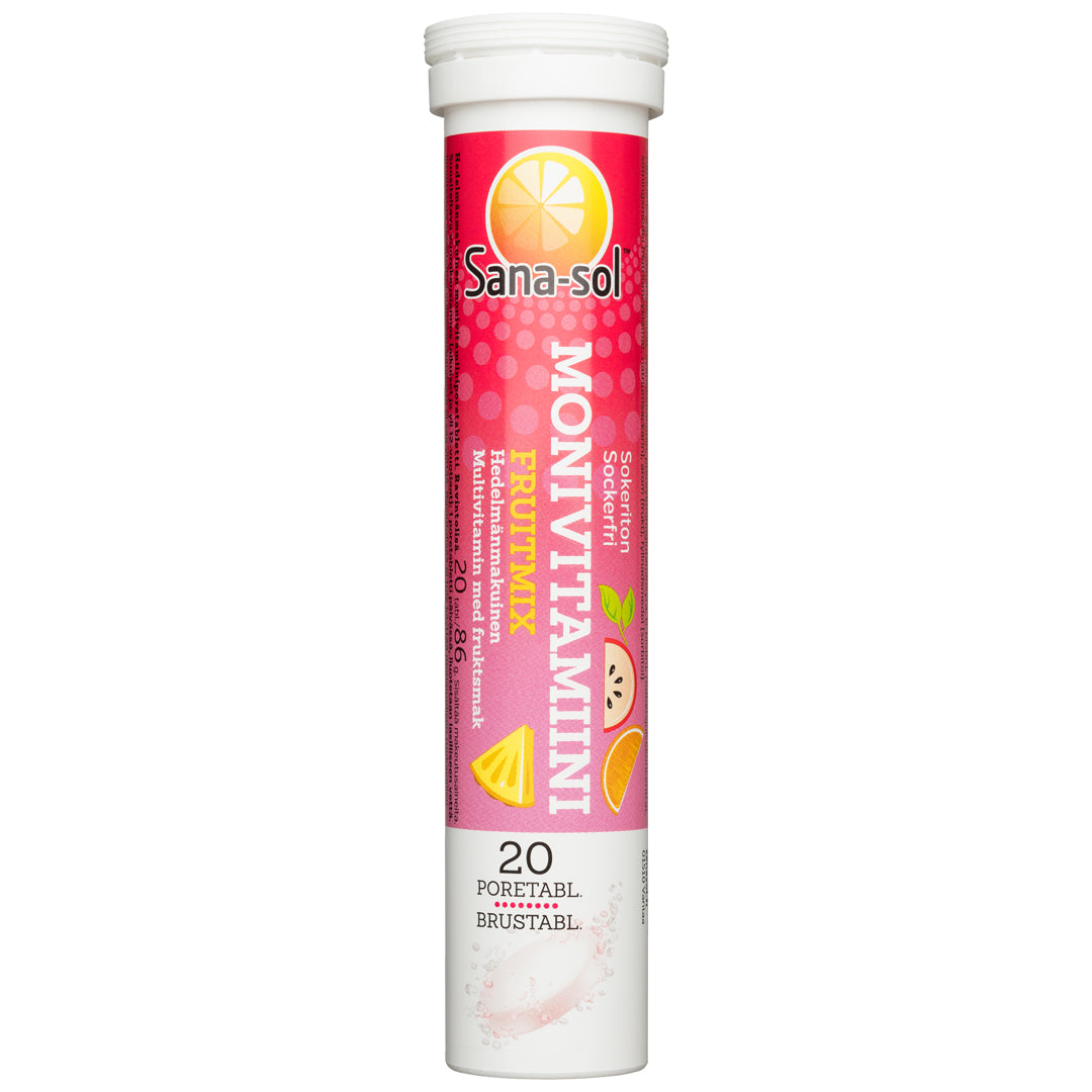 Sana-sol monivitamiini fruitmix poretabletti