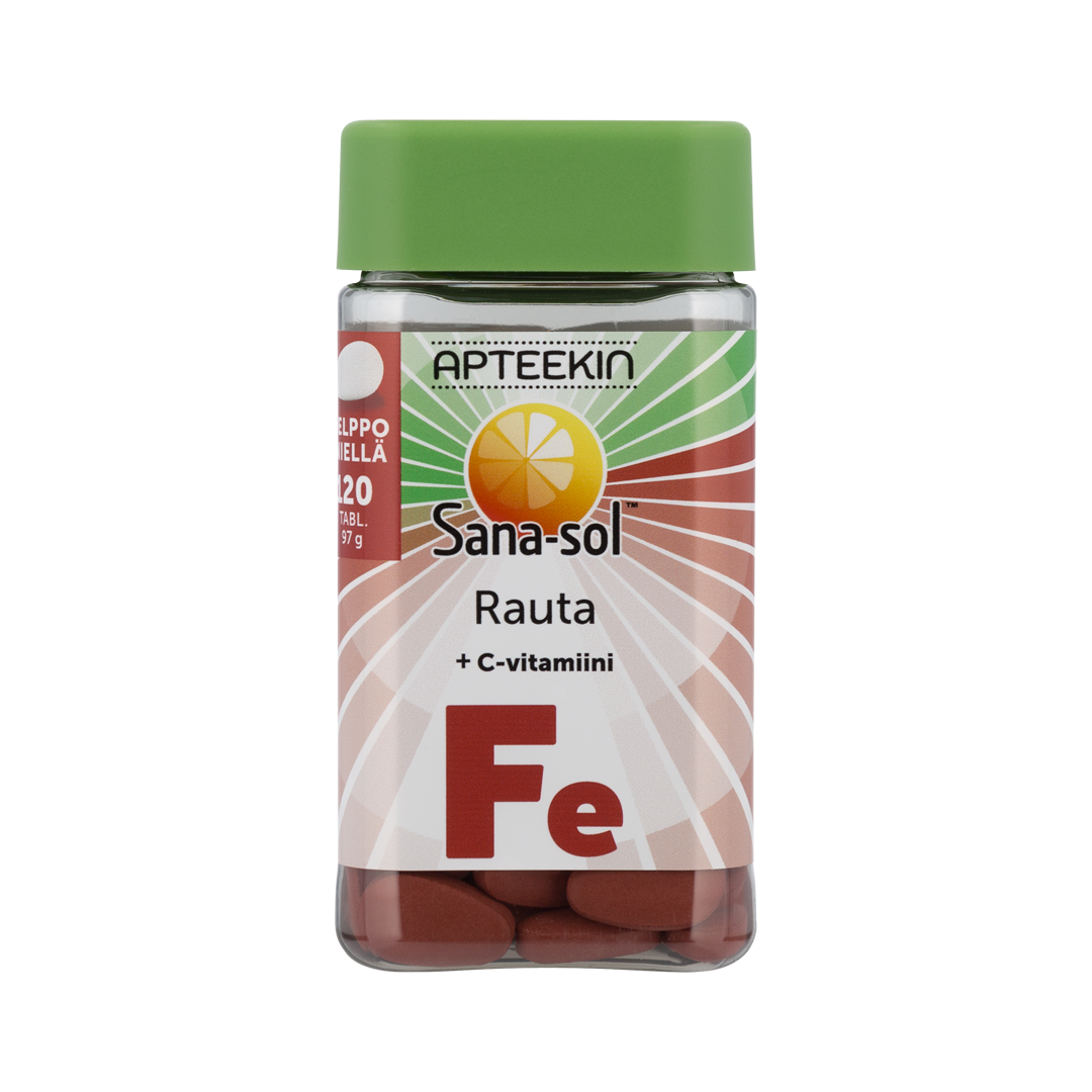 Rauta + C-vitamiini | Sana-sol