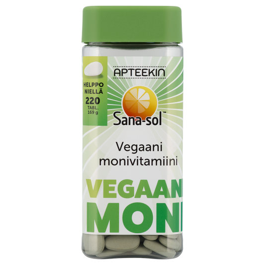 Apteekin Vegaani monivitamiini - Sana-sol